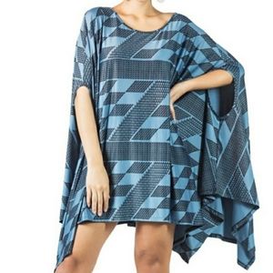 MANAOLA Kīpuka Poncho. Kamehameha Design.